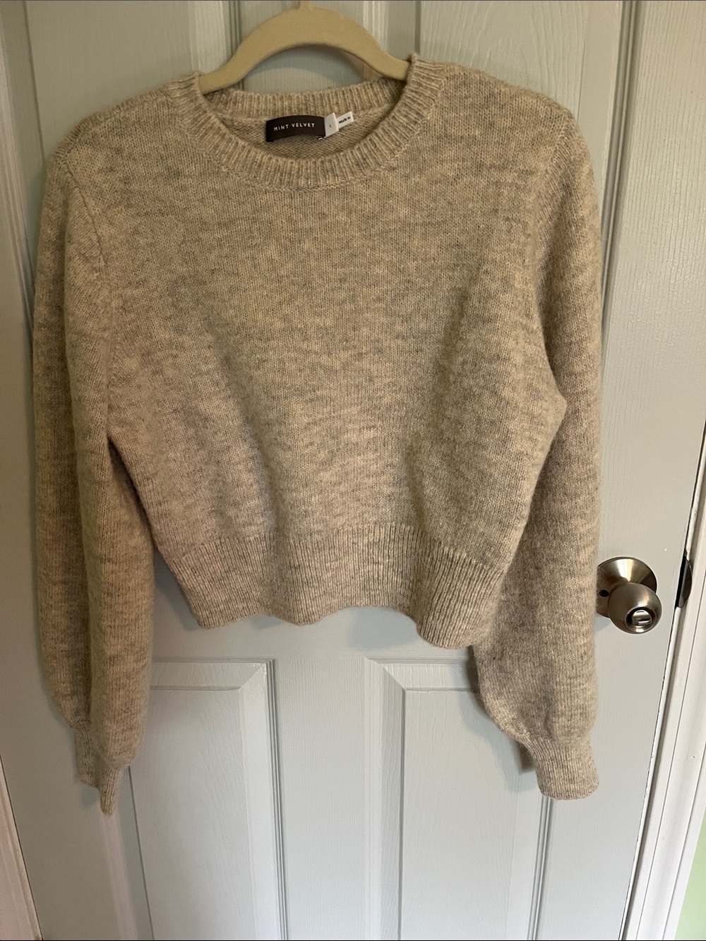 Mint Velvet Wool Blend Soft Crewneck Sweater
